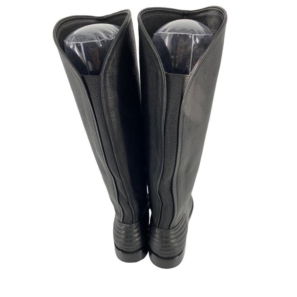 Women's Splendid Oakville Black Leather Elastic Back Boots Size 6M - Picture 4 of 5